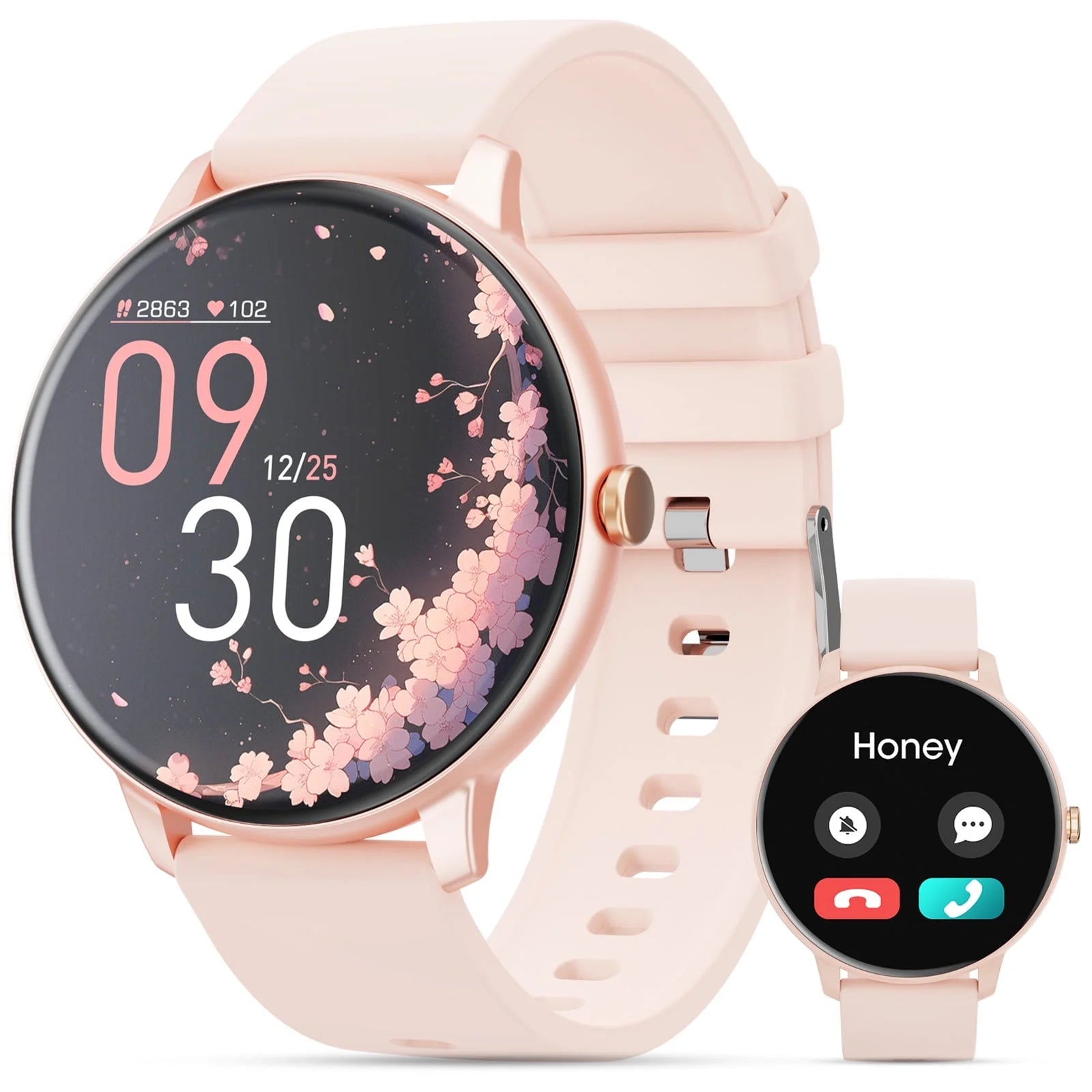1.39-Inch Women'S Smartwatch, Answer/Call/Fitness Tracker with 100+ Exercise Modes, Fitness Watch for Android & Iphone Devices (Pink)